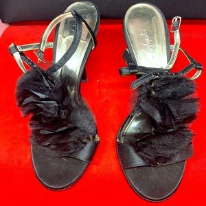 Jacqueline Ferrar Black Dress Sandal Heels